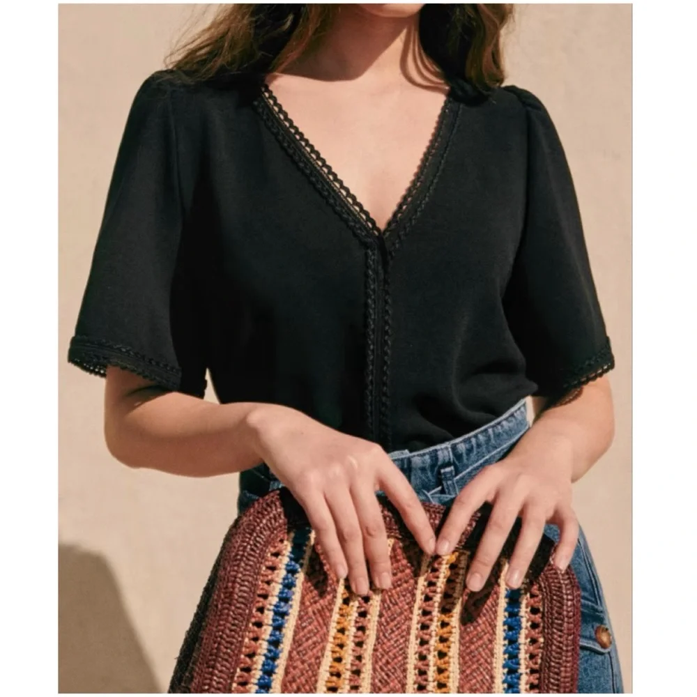 SÉZANE Tina Blouse - Black